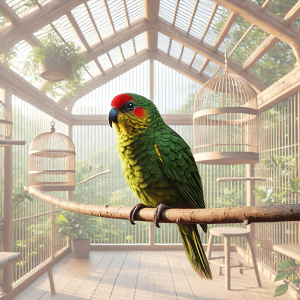 Kakariki mit roter Stirn